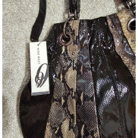 NWT Nine West snakeskin print handbag - Picture 3 of 9